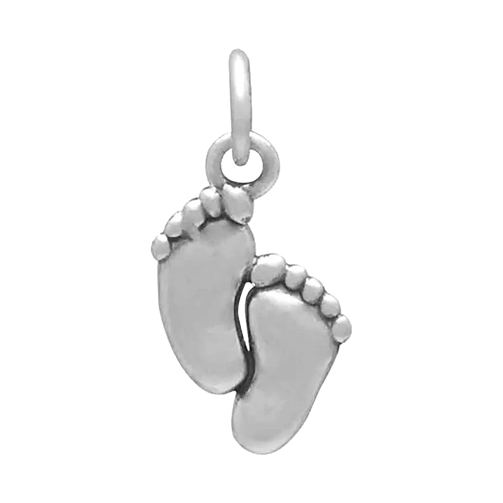 Sterling Silver Baby Feet Charm