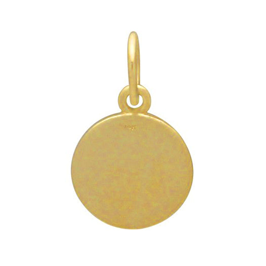 Sterling Silver Compass Gold Charm