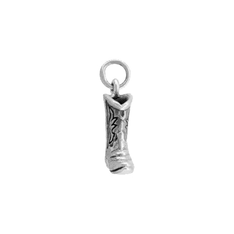 Sterling Silver Cowboy Boot Charm