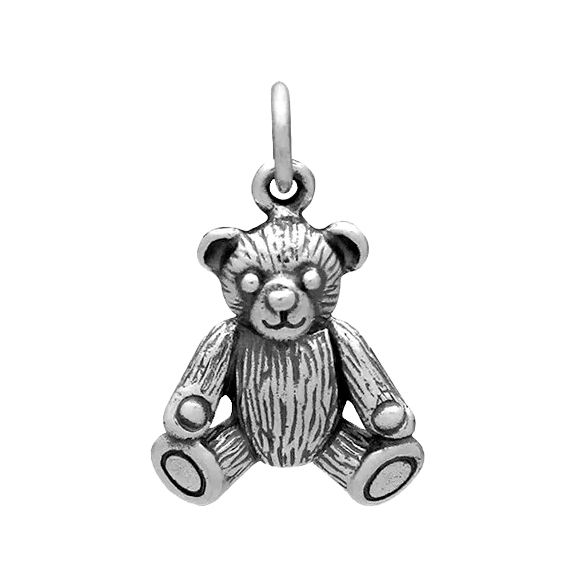 Sterling Silver Teddy Bear Charm
