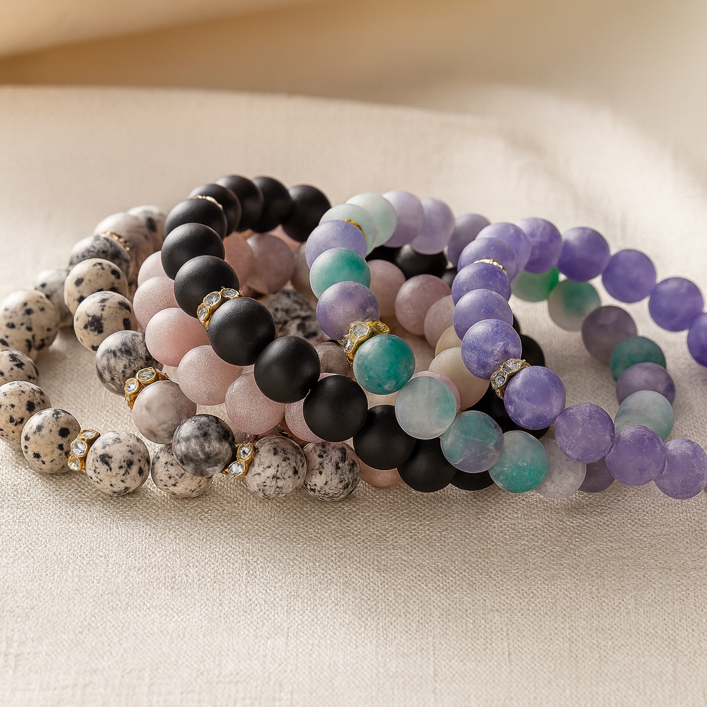 Aurora Gem Stack Bracelets