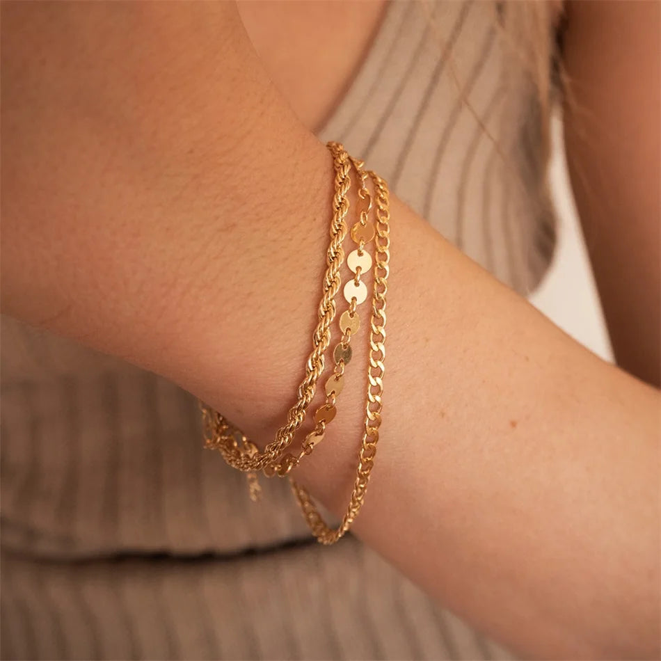 Bold Rope Bracelet (Twisted Rope Chain)