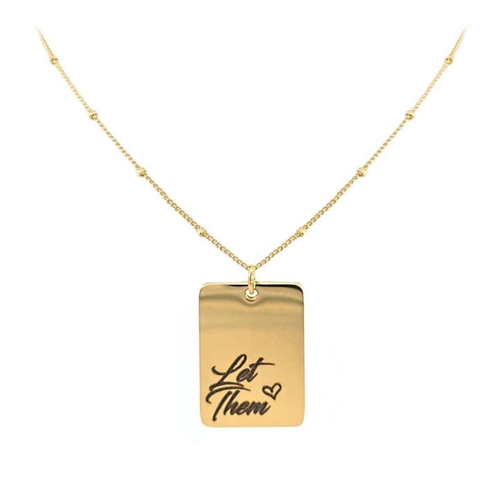 Let Them Tag Style Necklace