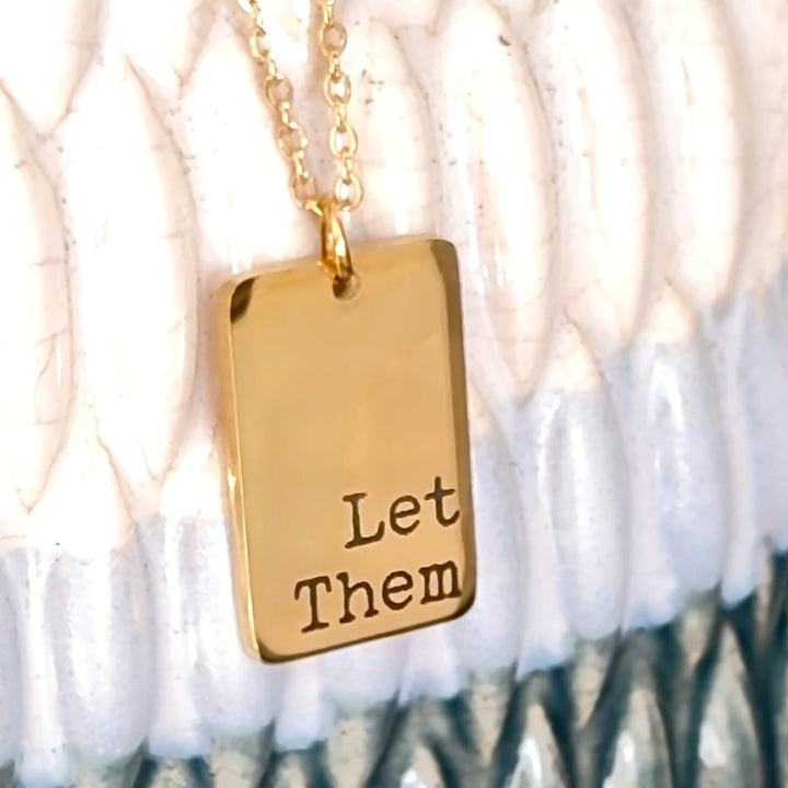 Let Them Tag Style Necklace