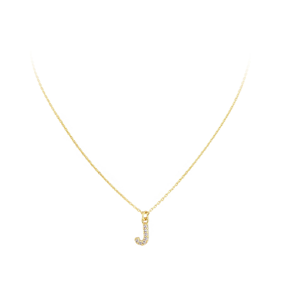 Pixie Pave Initial Necklace