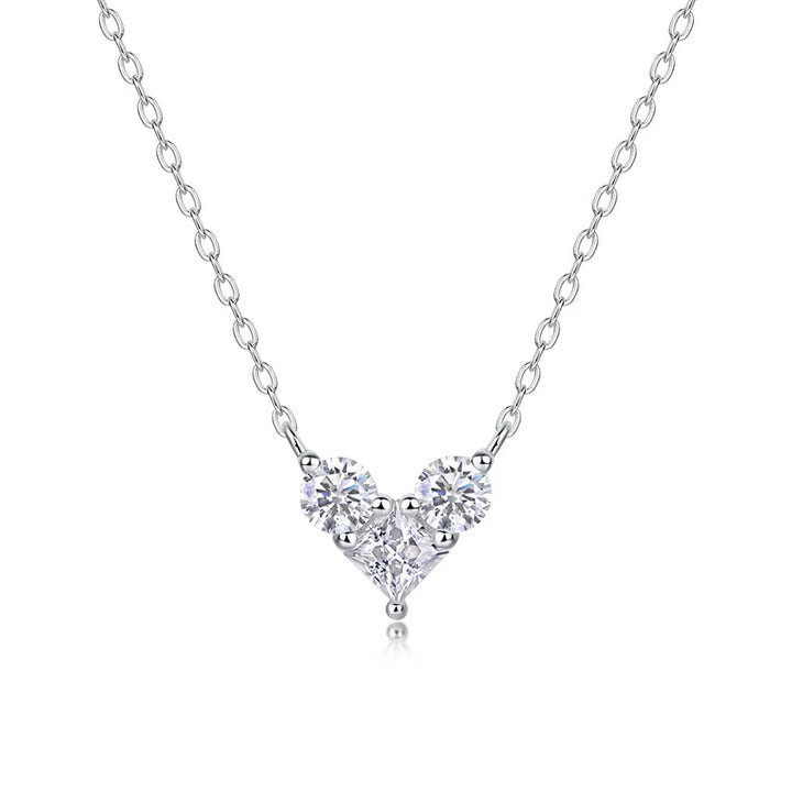 Whispering Heart Moissanite Necklace