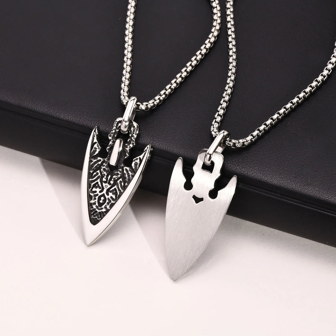 Valkyrie Necklace (Norse Arrowhead Pendant)