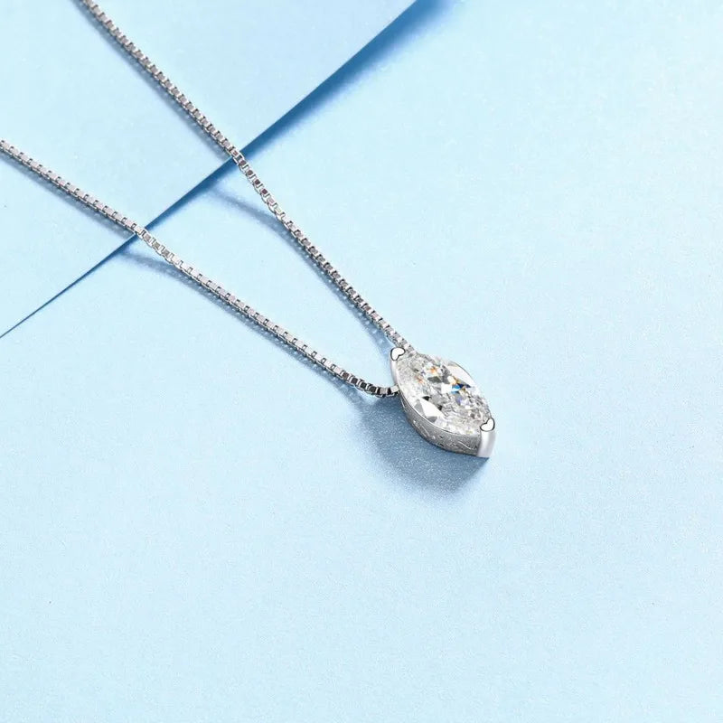 Moissanite Eye Necklace