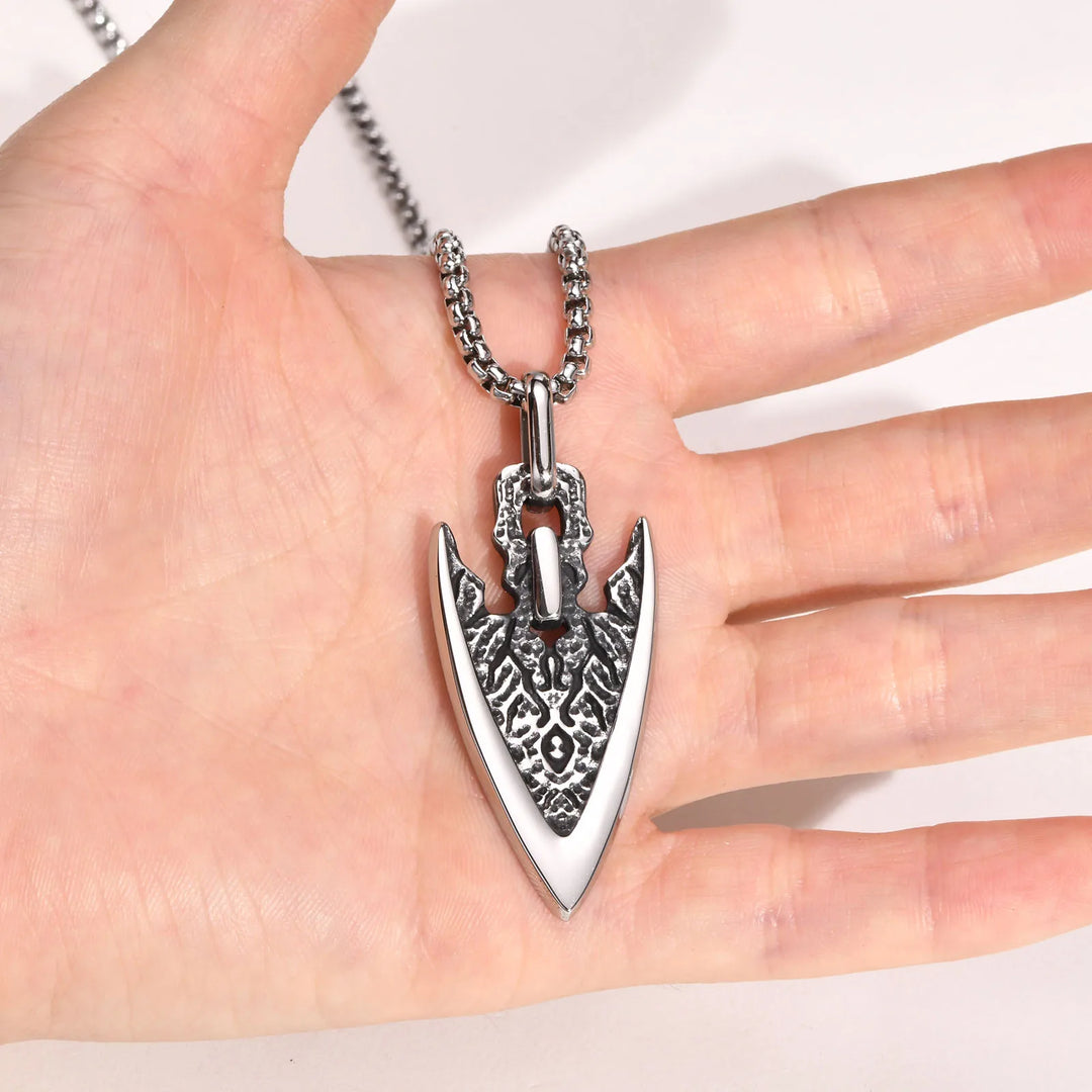 Valkyrie Necklace (Norse Arrowhead Pendant)