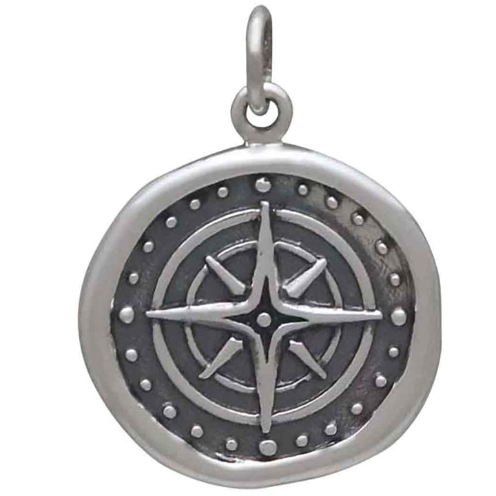 Compass Charm (Sterling Compass Wax Seal)