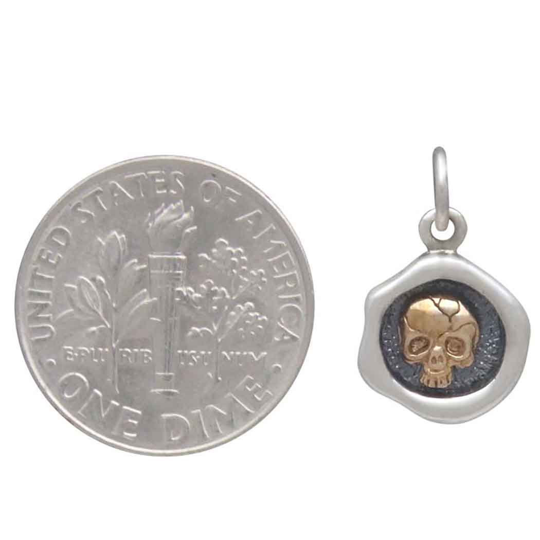 Grim Charm (Bronze Skull Wax Seal)