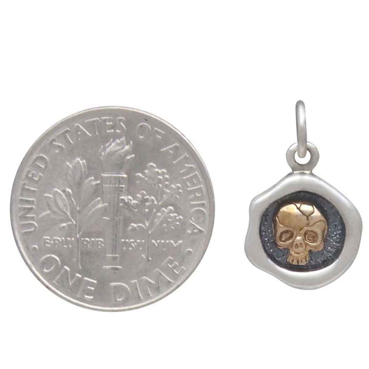 Grim Charm (Bronze Skull Wax Seal)