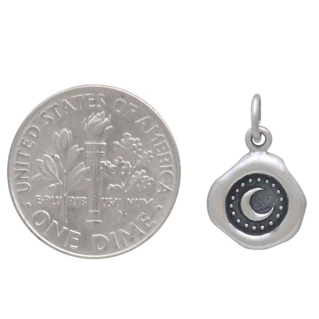 Selene Charm (Crescent Moon Wax Seal)