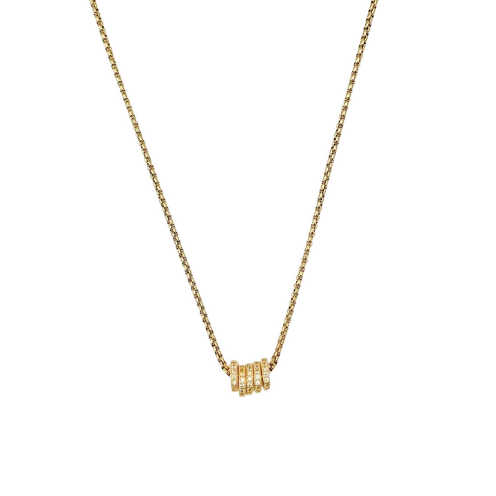 Stacked Rings Necklace