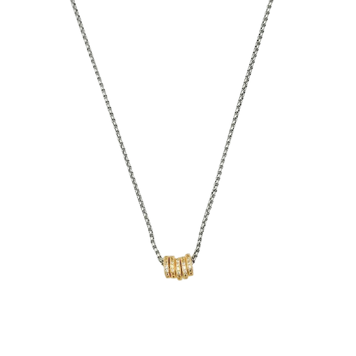 Stacked Rings Necklace