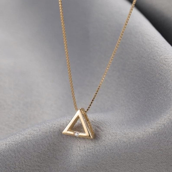Harmony Triangle Necklace in Sterling Silver
