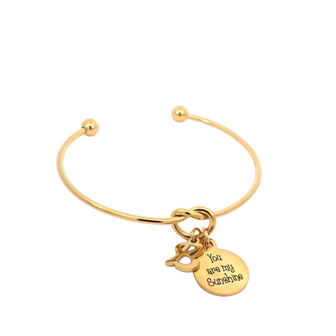 Personalized You are my Sunshine Knot Bracelet