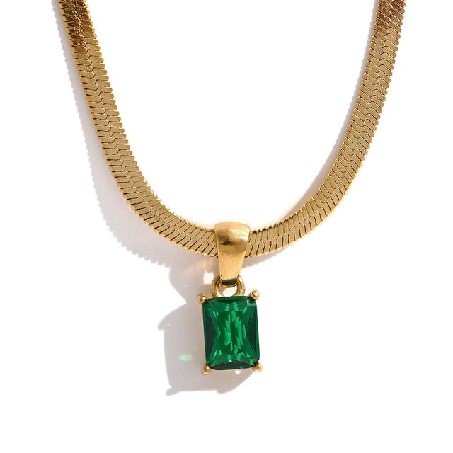 Serpentine Spark Necklace.