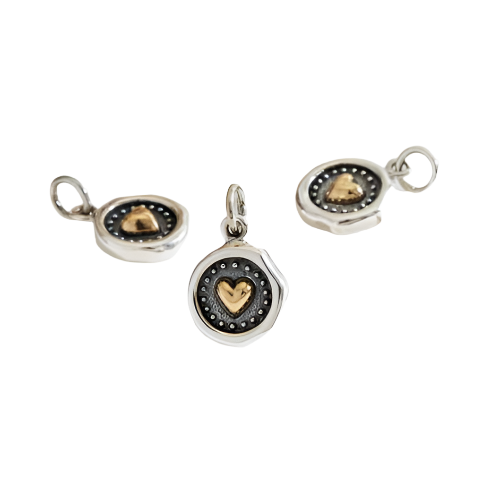 Amara Charm (Bronze Heart Wax Seal)