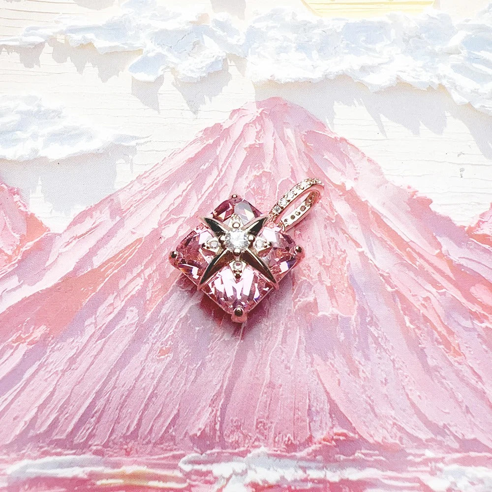 Elara Rose Charm (Sparkling Celestial Gem)