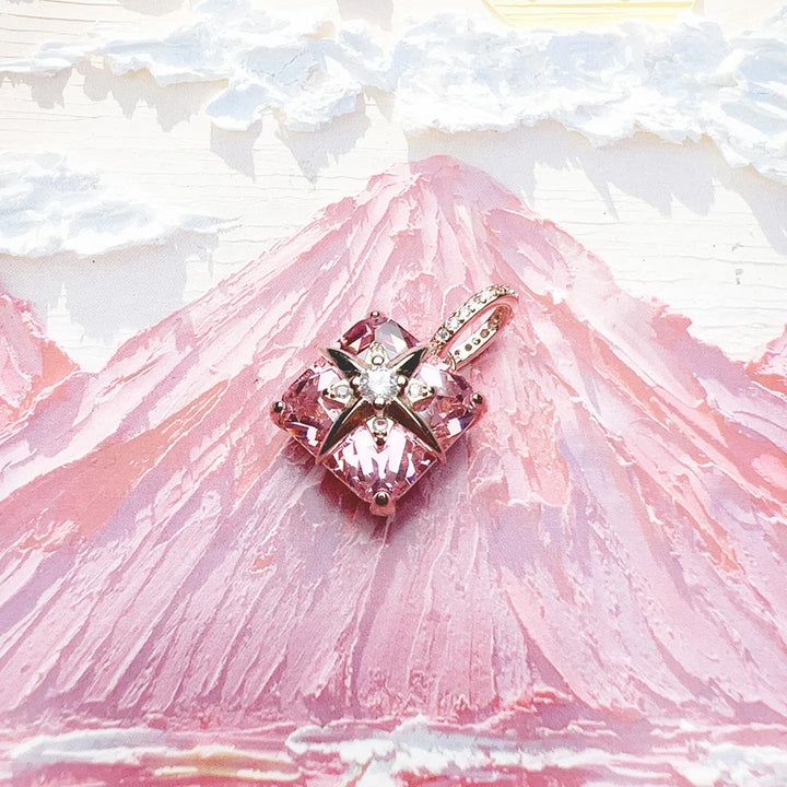 Elara Rose Charm (Sparkling Celestial Gem)