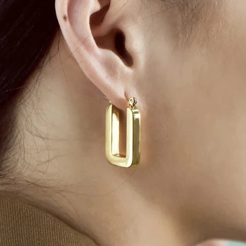 Rebel Arcs (Angular Huggie Earrings)