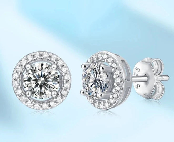 Moissanite Stud Earrings