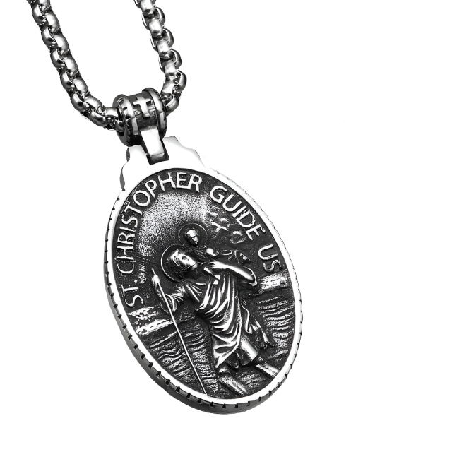 Sacred Guardian Necklace (Saint Christopher Pendant)