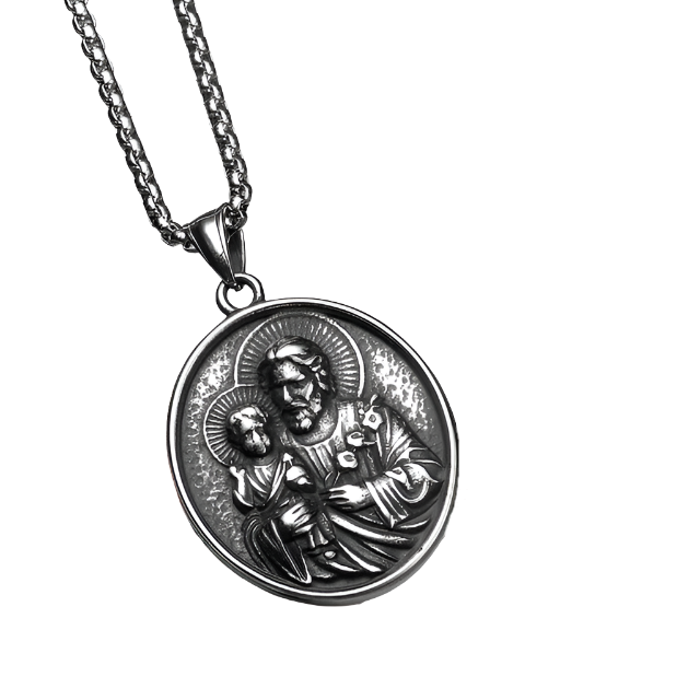 Holy Figure Necklace (Saint Andrew Pendant)