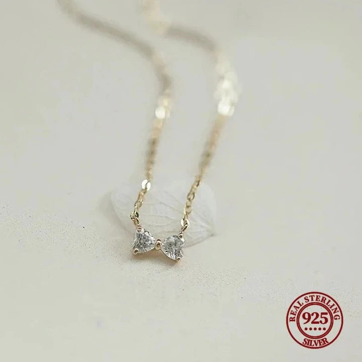 Celeste Necklace (Delicate Bow Pendant)