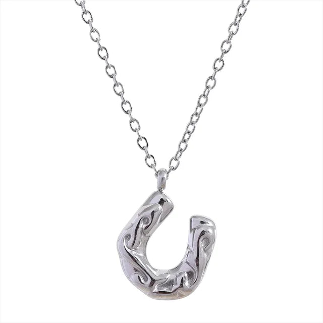 Geometric Horseshoe Necklace