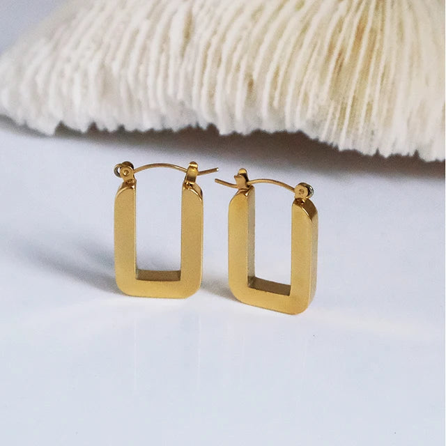 Rebel Arcs (Angular Huggie Earrings)