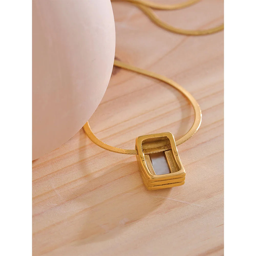 Square Shell Necklace