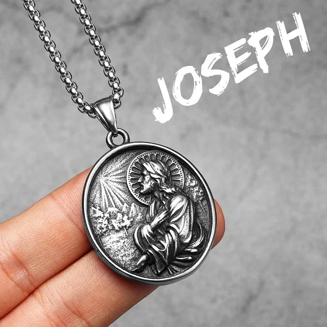 Holy Figure Necklace (Saint Joseph Pendant)