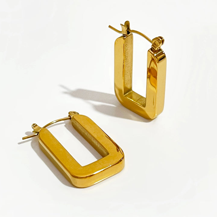 Rebel Arcs (Angular Huggie Earrings)