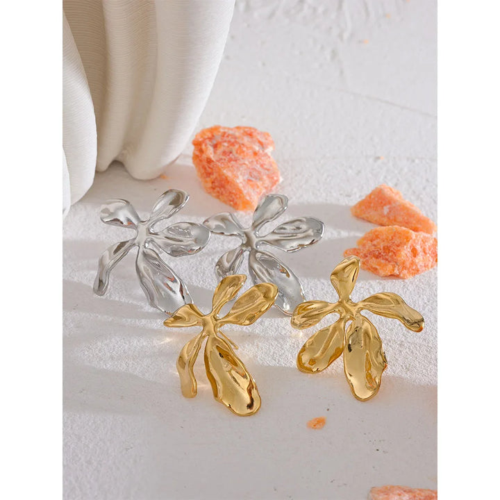 Bloom Earrings (Oversized Floral Studs)