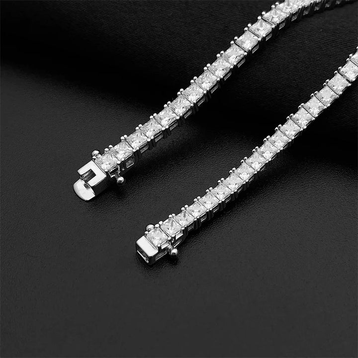 Princess Cut Tennis Bracelet (Moissanite)