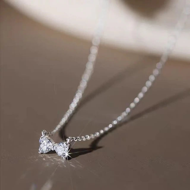 Celeste Necklace (Delicate Bow Pendant)