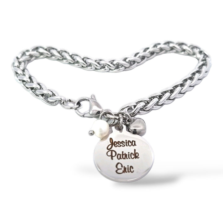 Engraved Mother's Bracelet with Names