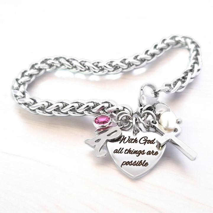 Faith bracelet - With God all things are Possible