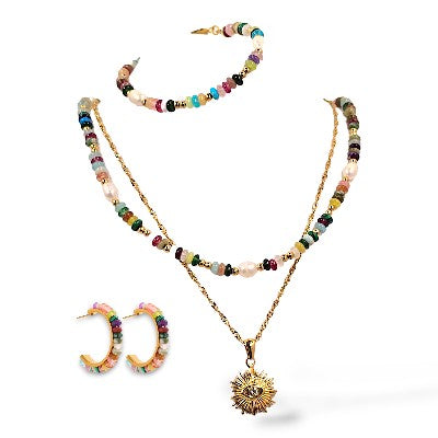 Maxie & Evil Eye Layered Necklace Set