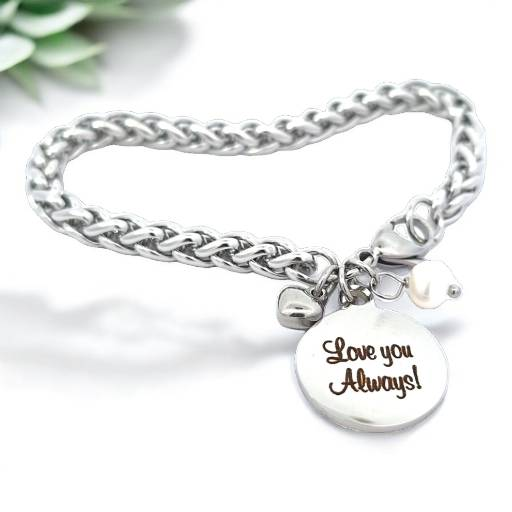 Engraved Mother's Bracelet with Names