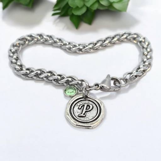 Wax Seal Initial Bracelet