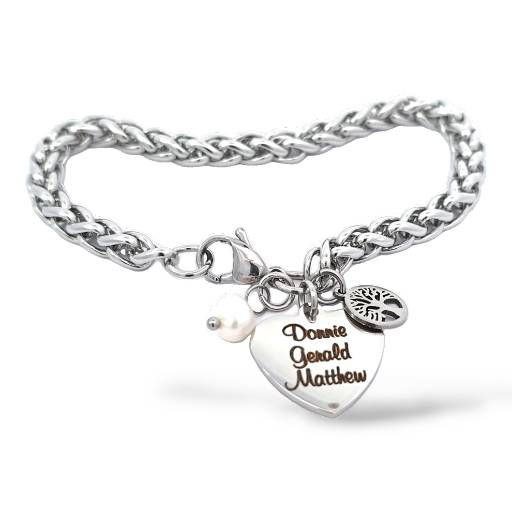 Personalized Family Tree Bracelet with Names