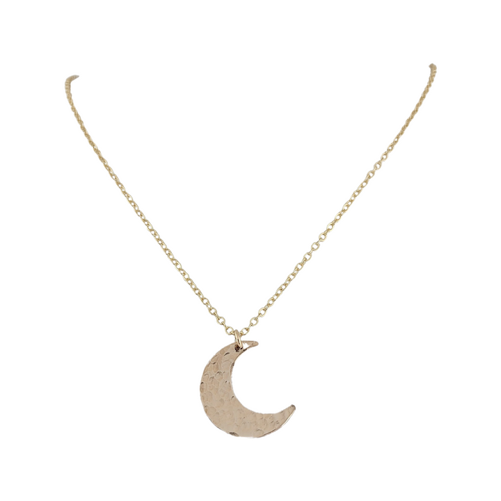 Hammered Luna Moon Necklace
