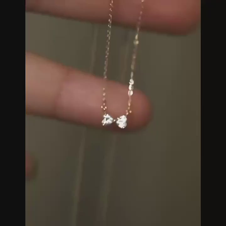 Celeste Necklace (Delicate Bow Pendant)