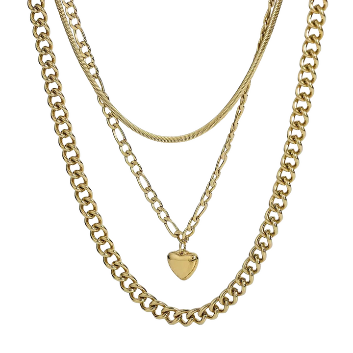 Mable Layered Heart Necklace