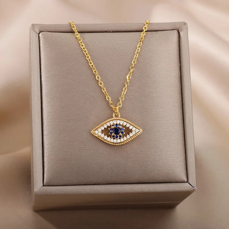 Mystica Necklace (Sapphire Evil Eye)