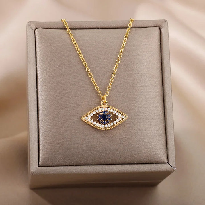 Mystica Necklace (Sapphire Evil Eye)