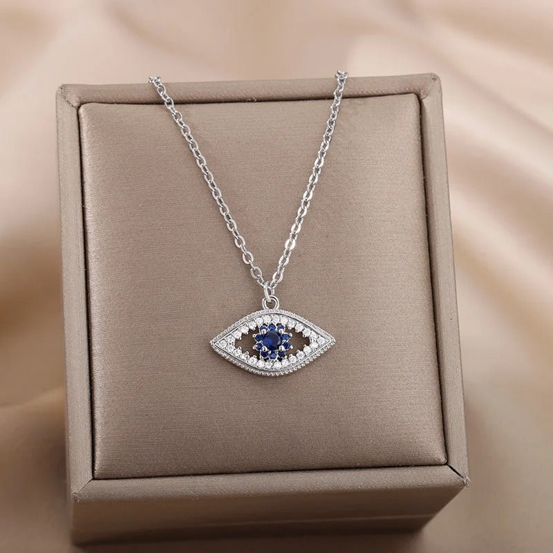 Mystica Necklace (Sapphire Evil Eye)